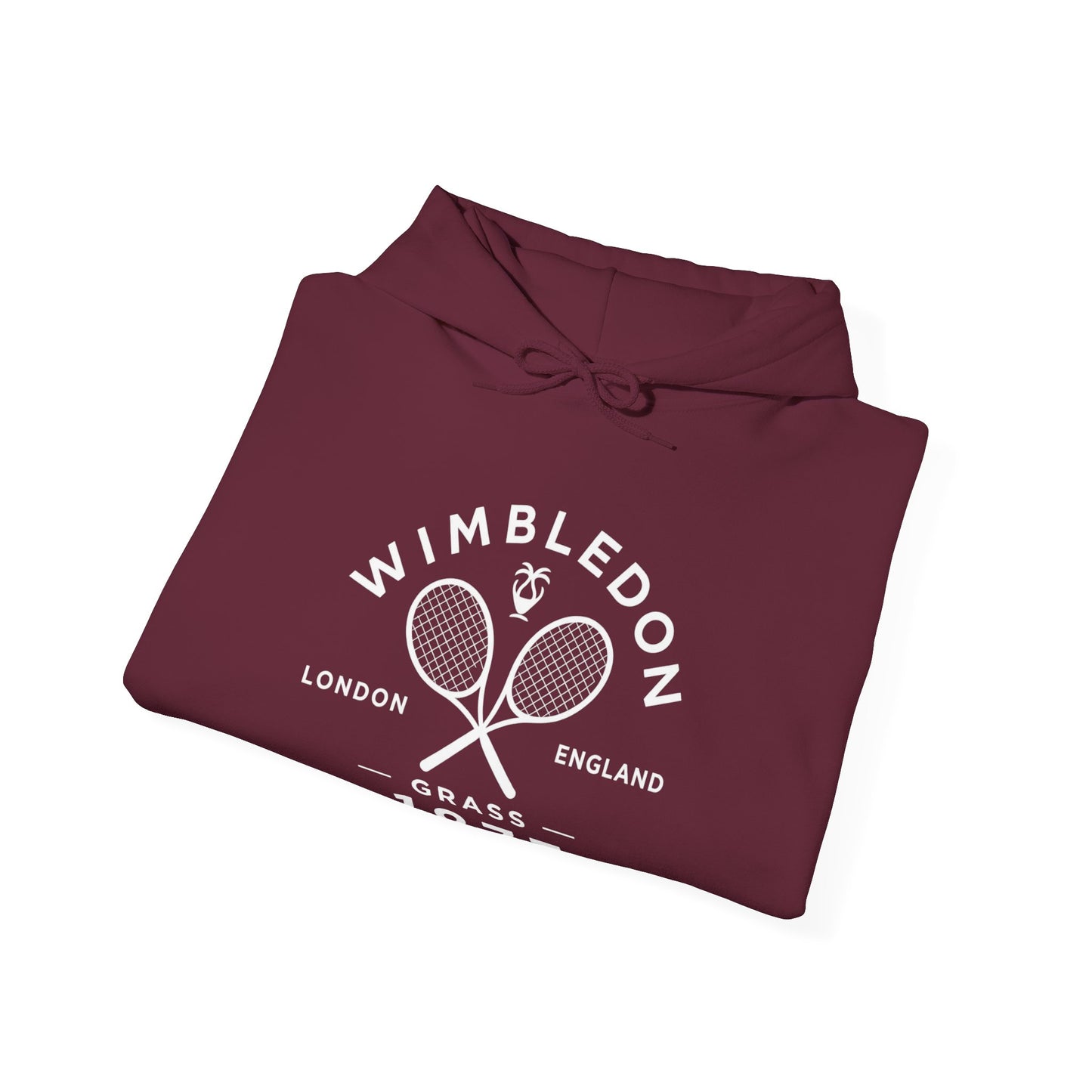 Wimbledon 1877 Tennis Hoodie — Classic Racquets Logo Pullover