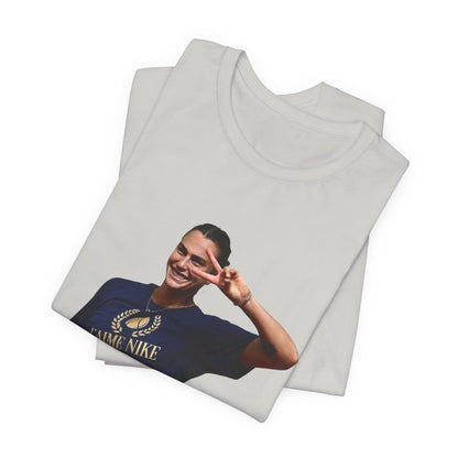 Aryna Sabalenka T-Shirt —Graphic Tee with Smiling Player Photo