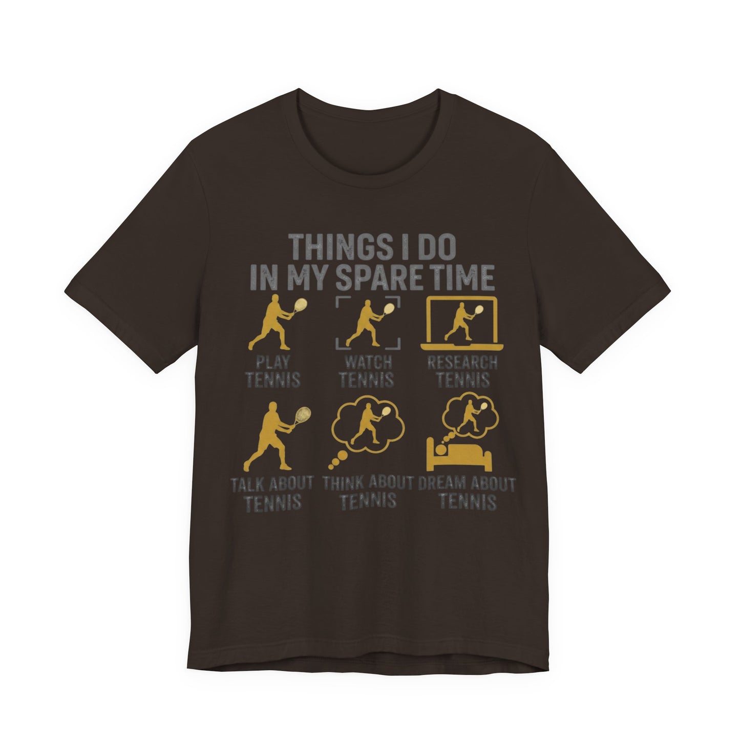 Tennis Lover Graphic Tee — "Things I Do in My Spare Time" Shirt