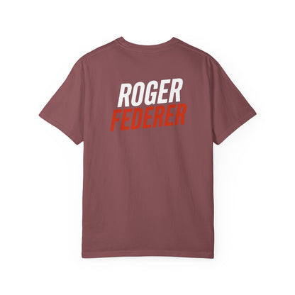 Federer Cartoon Tennis T-Shirt — Retro Athlete Graphic Tee