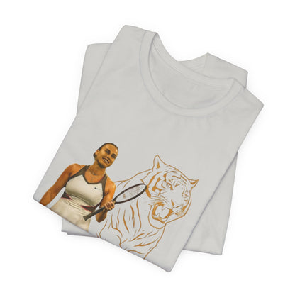 Sabalenka The Tigress Graphic Tee — Empowered Woman & Tiger Illustration