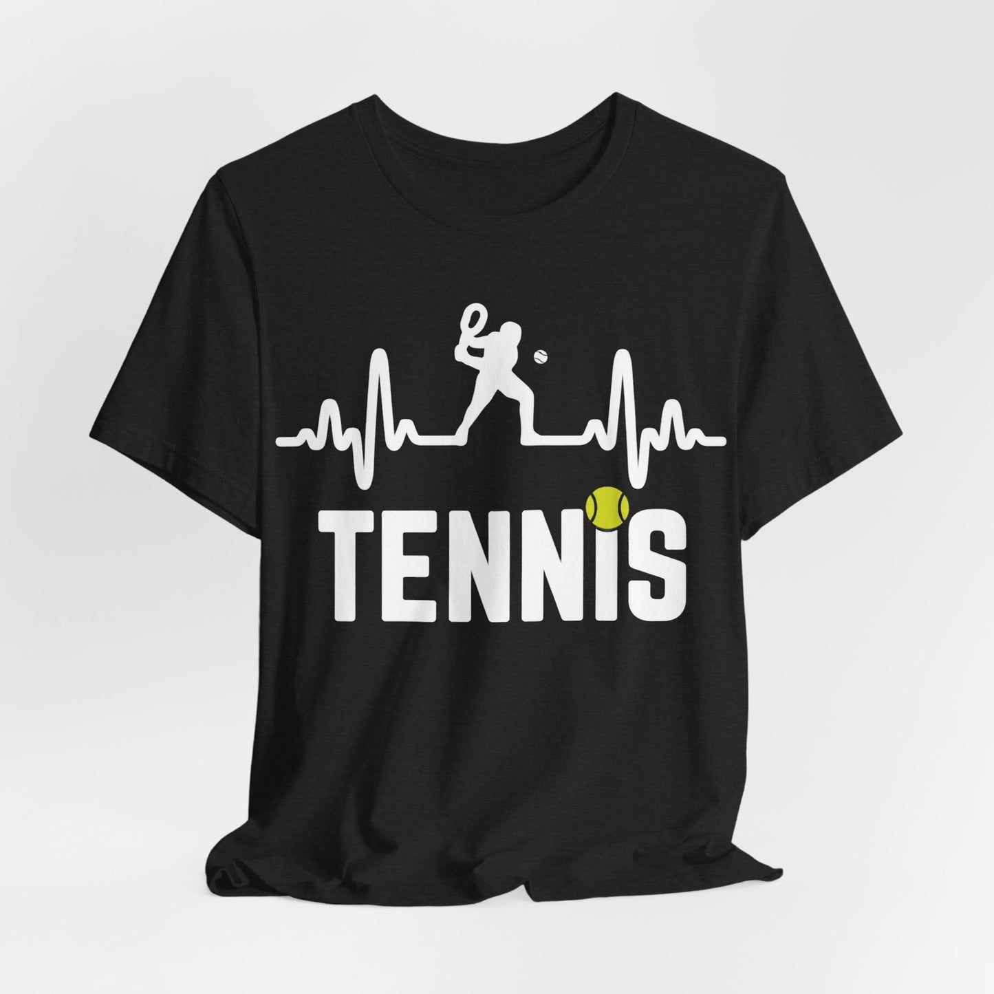 Tennis Pulse Tee — Heartbeat Tennis Player Graphic Shirt