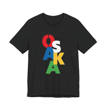 Tennis player Naomi Osaka Color Block Vertical Logo Tee