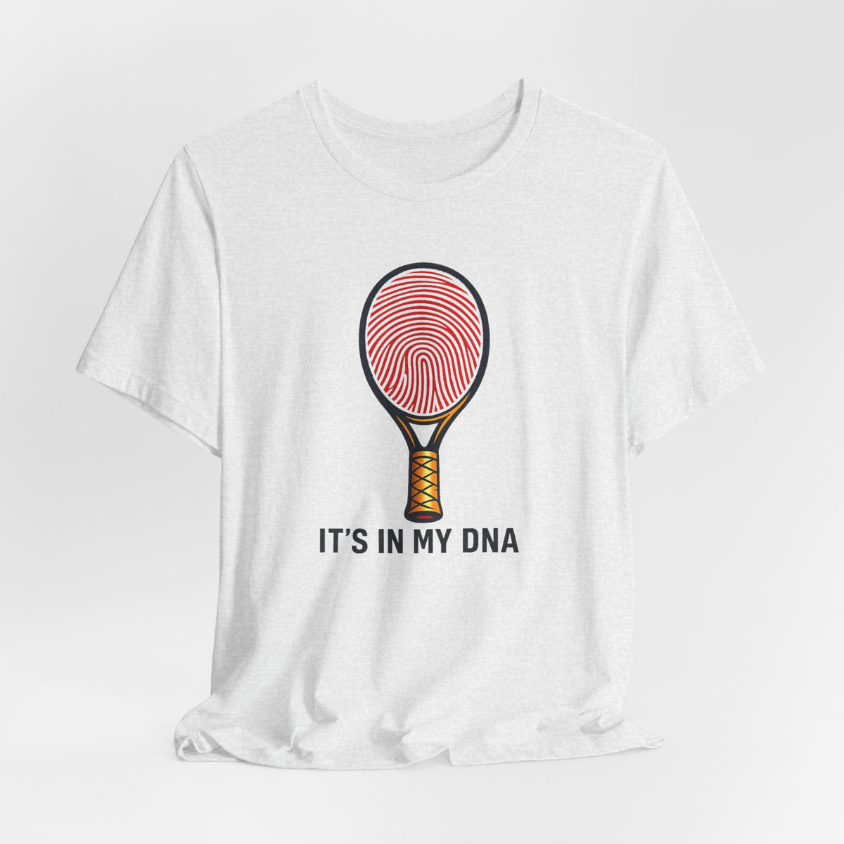 Tennis DNA T‑Shirt — "It's In My DNA" Racket Fingerprint Tee