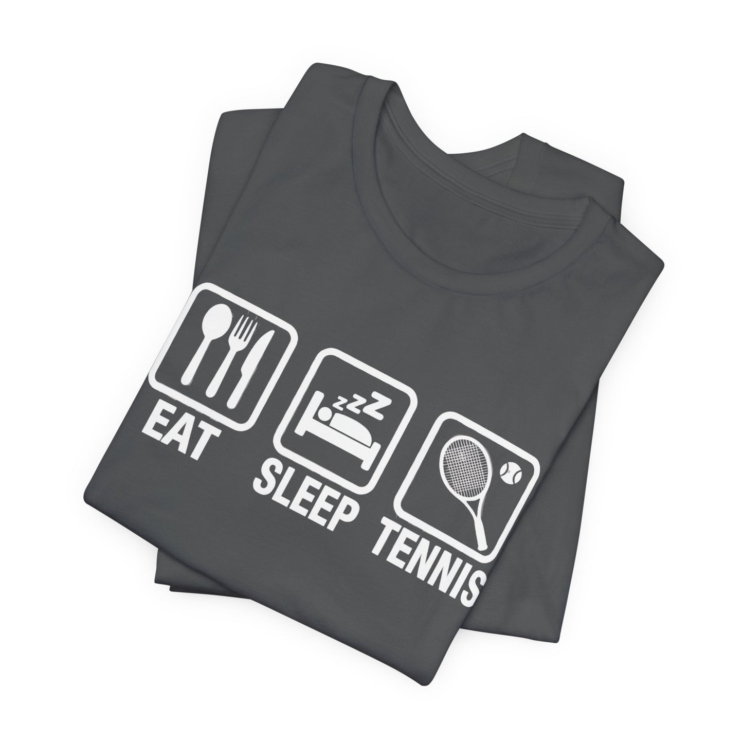 Tennis Tee — "Eat Sleep Tennis" Graphic Shirt