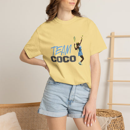Team Coco Gauff Tennis T-Shirt — "TEAM COCO" Tennis Player Graphic Tee