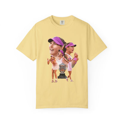 Tennis Graphic T-Shirt — 'Tennis: An Essential Element' Vintage Player Collage