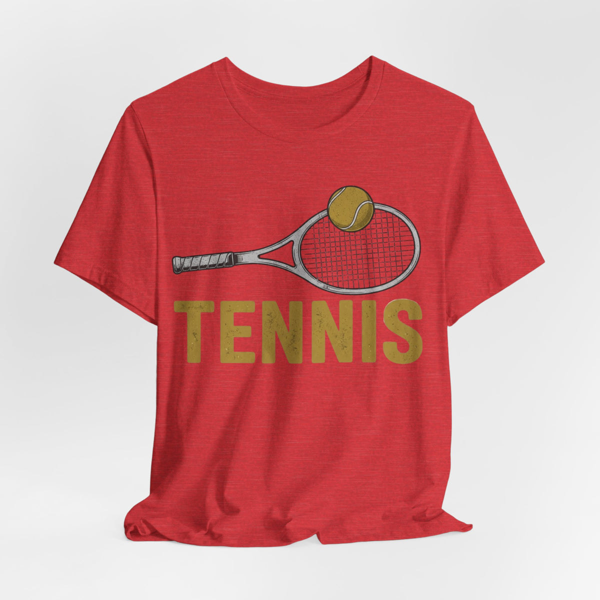 Tennis Racket & Ball Tee — Retro Athletic Tennis T‑Shirt