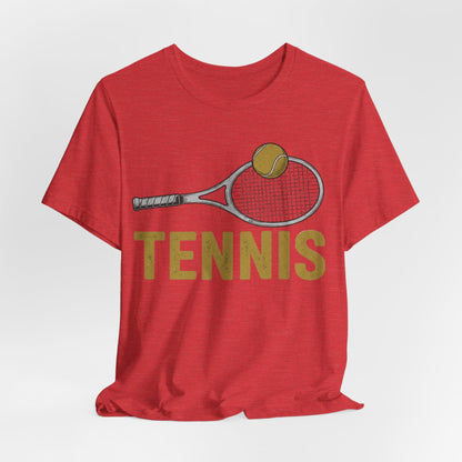 Tennis Racket & Ball Tee — Retro Athletic Tennis T‑Shirt