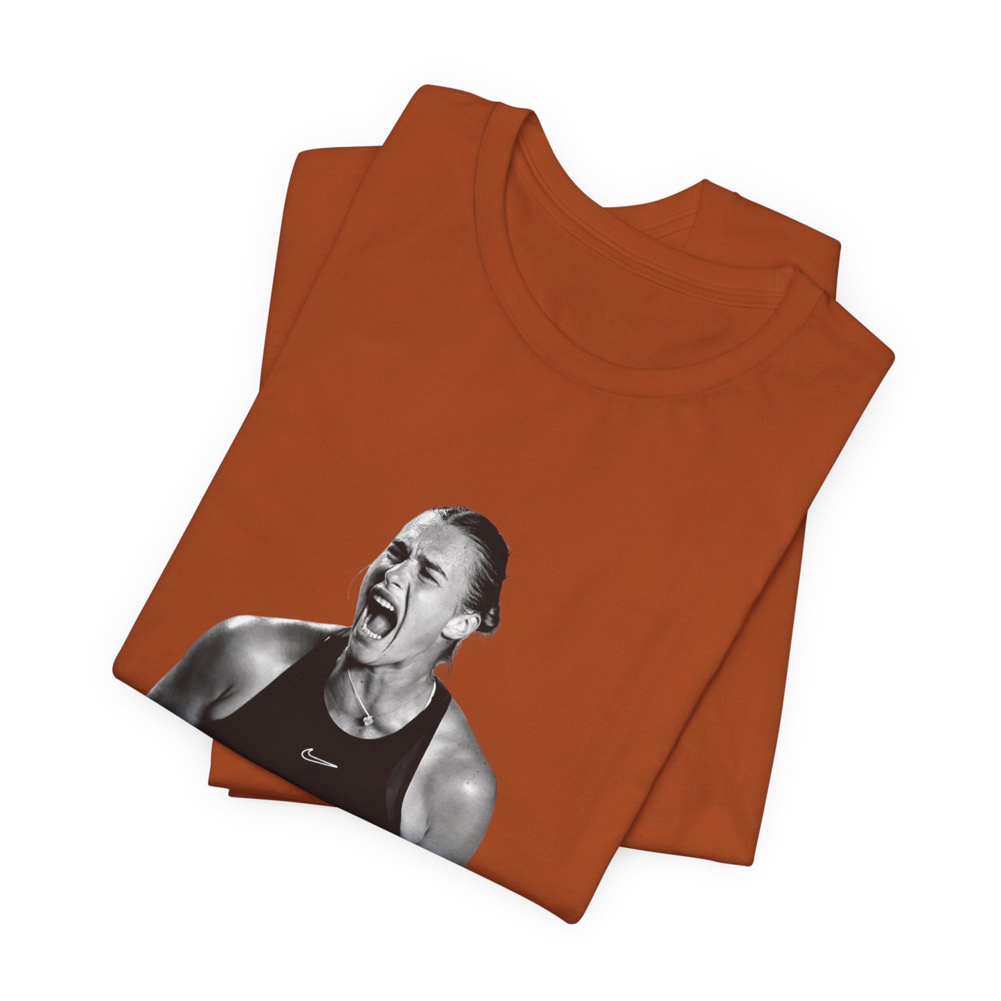 Tennis Player Sabalenka Graphic Tee — Energetic Champion Tennis T‑Shirt