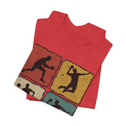 Tennis Silhouette Tee — Retro Vintage Graphic Shirt