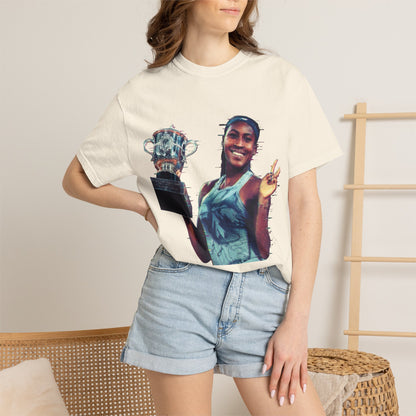 T-Shirt — Coco Gauff Champion Photo Tee