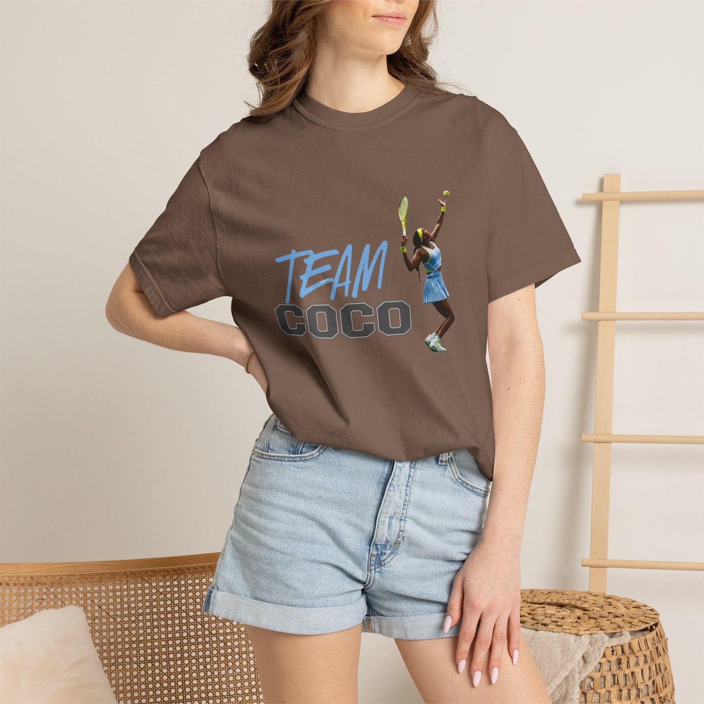 Team Coco Gauff Tennis T-Shirt — "TEAM COCO" Tennis Player Graphic Tee