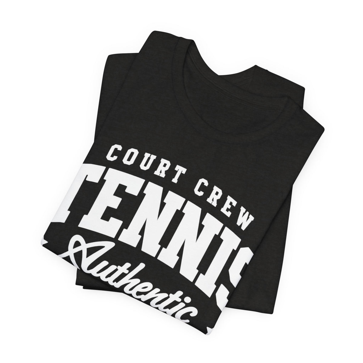Tennis Court Crew Tee — "Tennis Authentic: Tennis. Beer. Repeat." Graphic Shirt