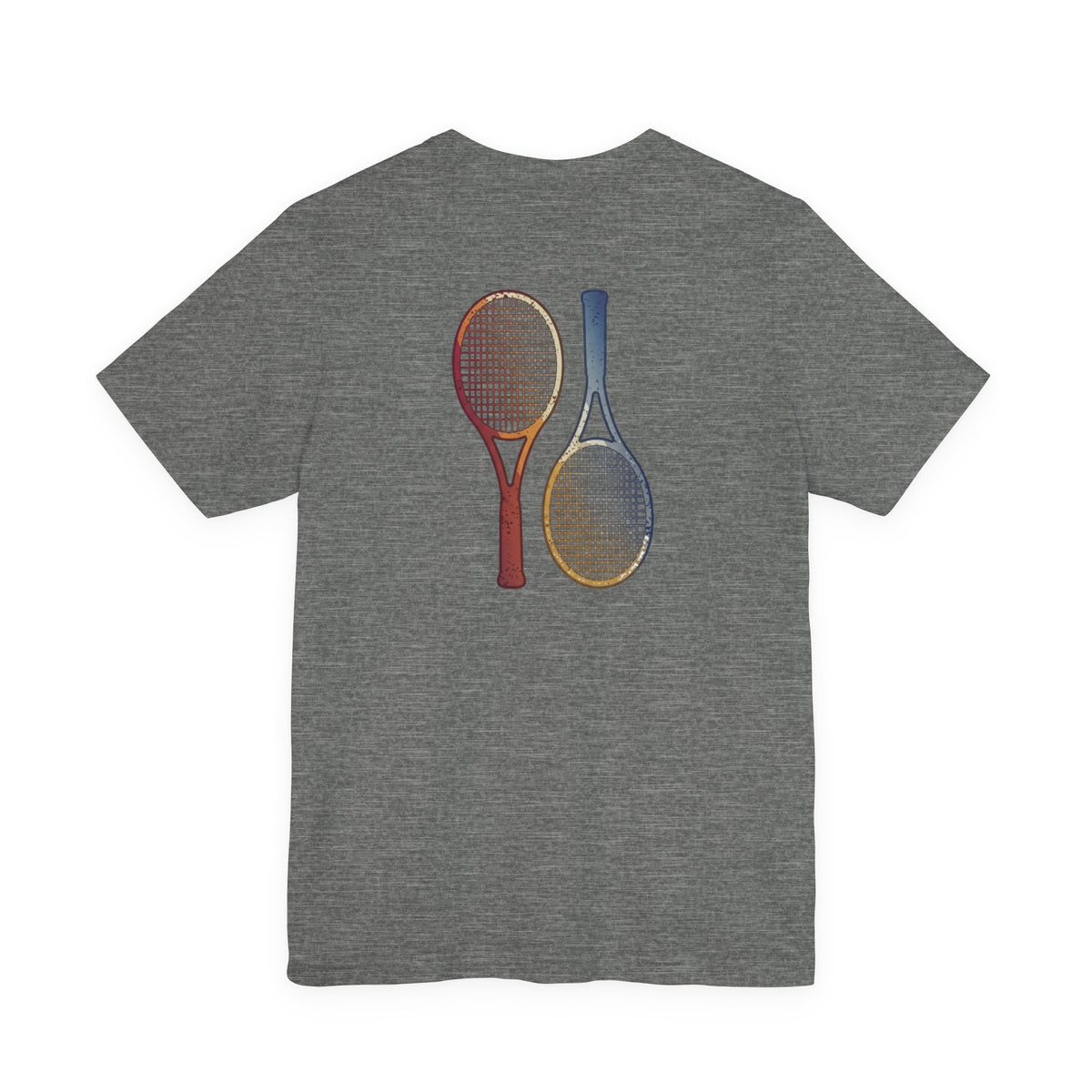 Tennis Rackets Tee — Vintage Wooden Racquets Graphic Shirt