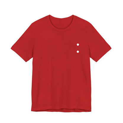 Minimal Dot Chest Tee — Casual Everyday Short Sleeve Shirt