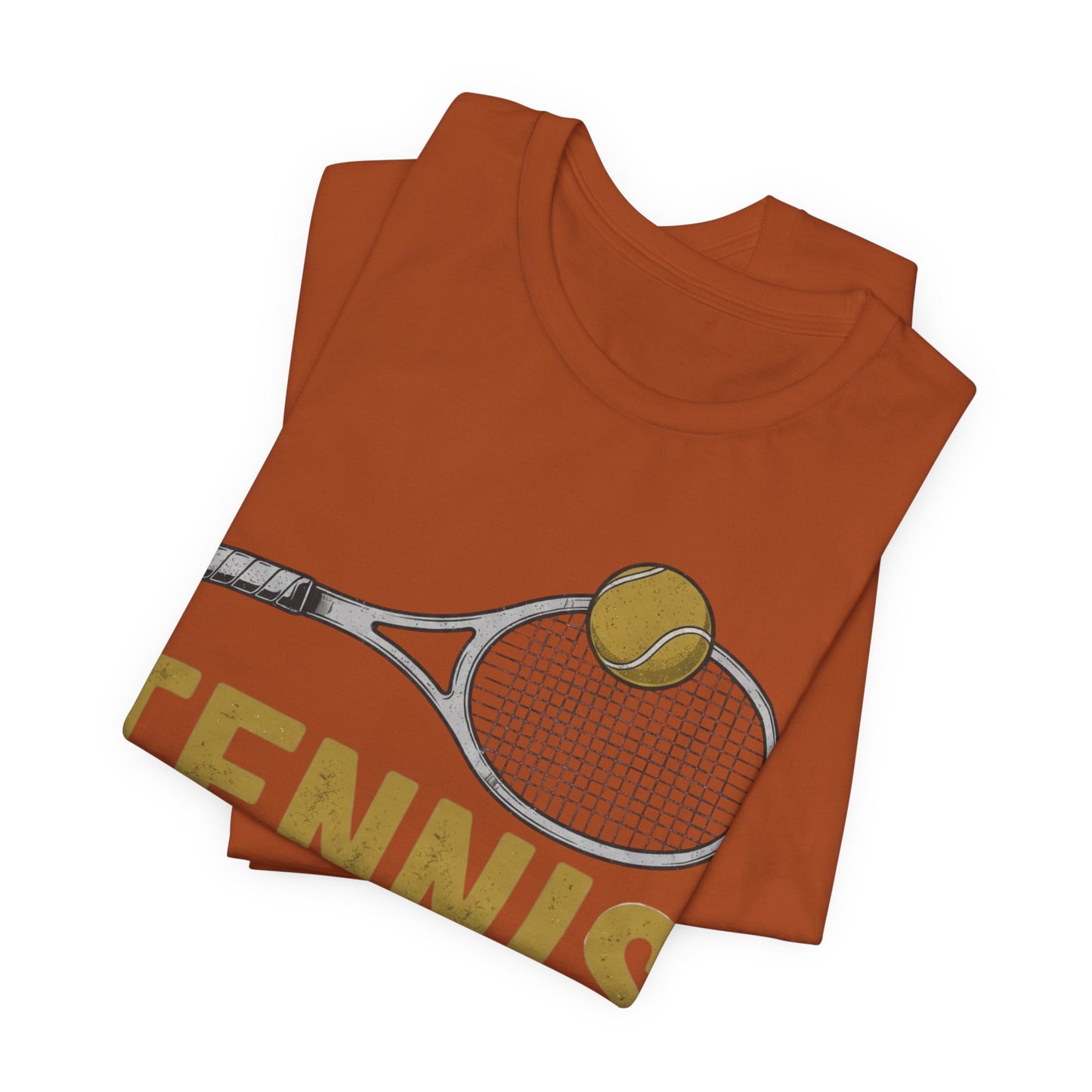 Tennis Racket & Ball Tee — Retro Athletic Tennis T‑Shirt