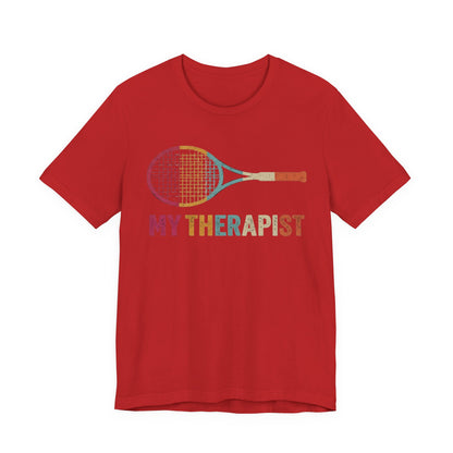 Tennis 'My Therapist' Graphic Tee — Funny Tennis Player Gift