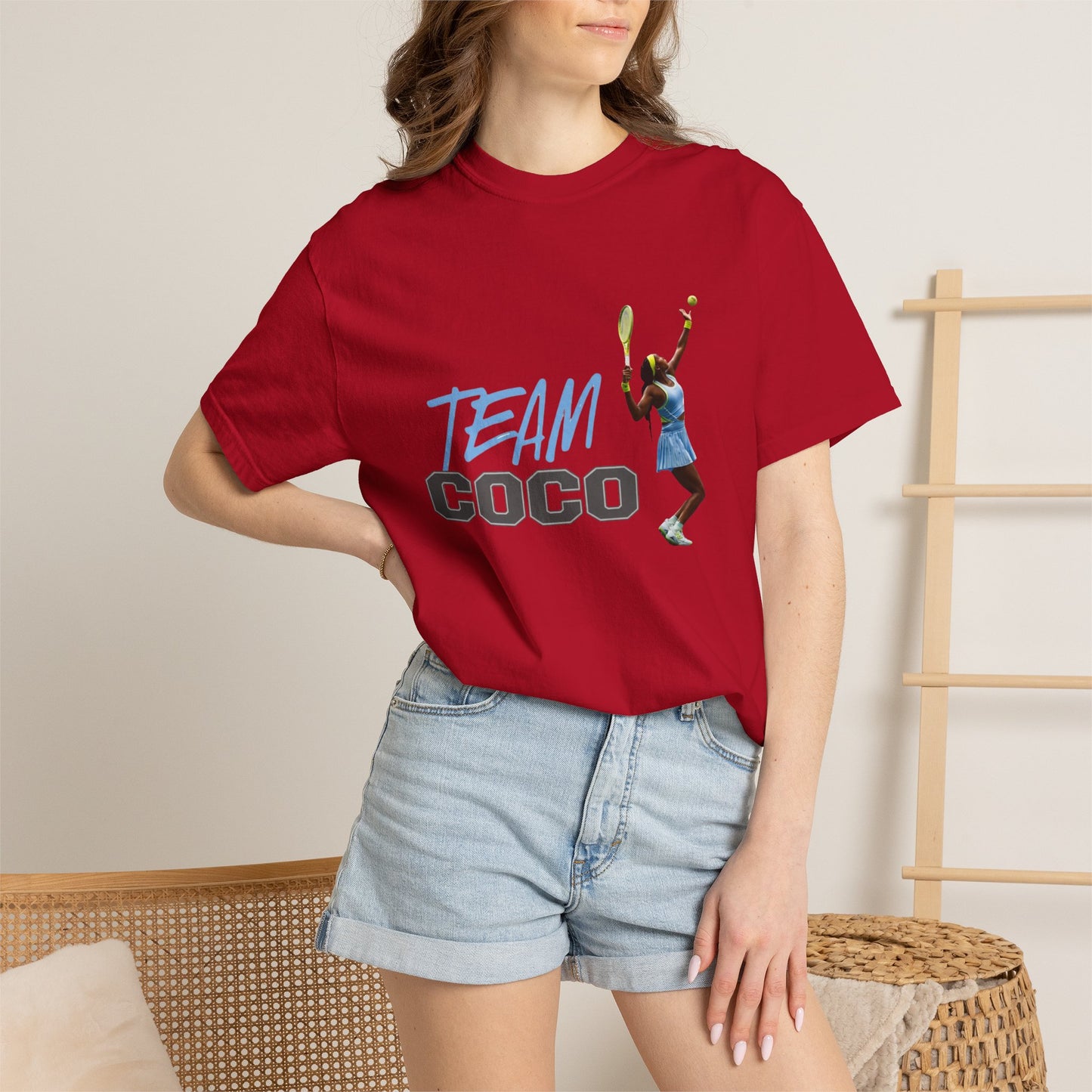 Team Coco Gauff Tennis T-Shirt — "TEAM COCO" Tennis Player Graphic Tee