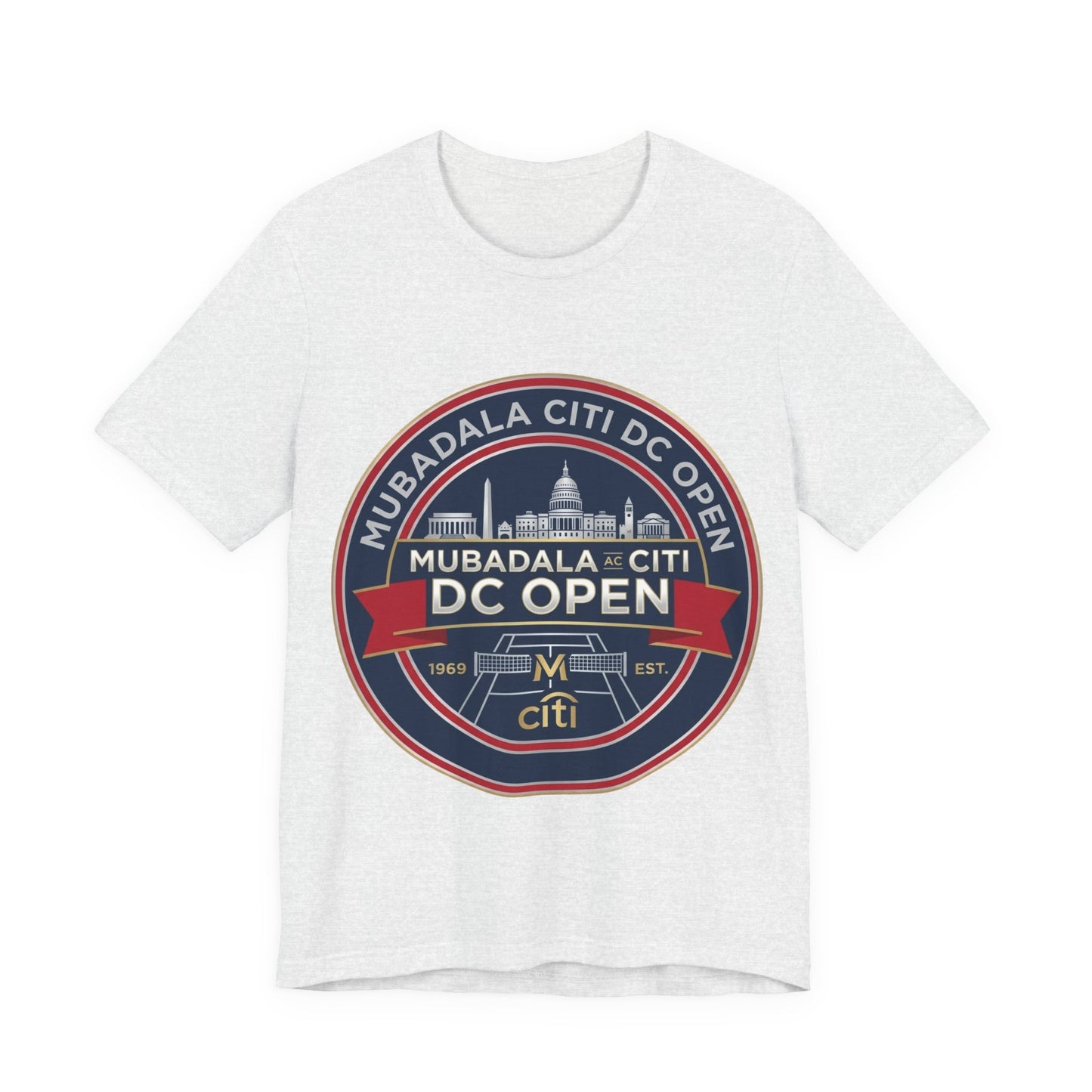 DC Open Tennis Tee — 'Mubadala Citi DC Open' Vintage Badge Shirt