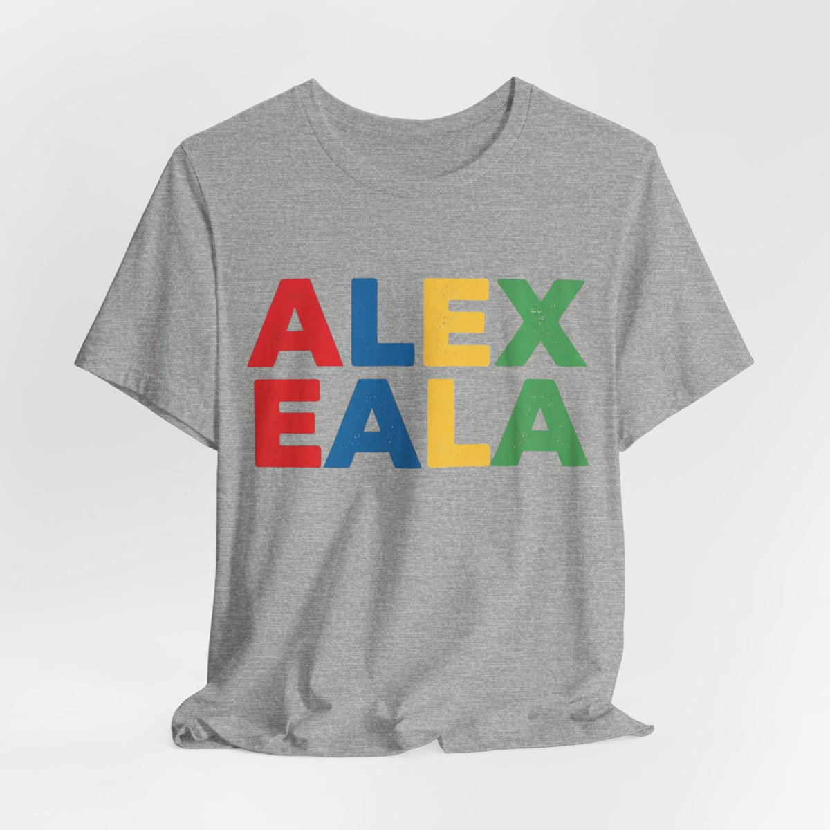 Alex Eala Colorblock Name Tee — Kids & Fans Tennis Player Tribute Shirt