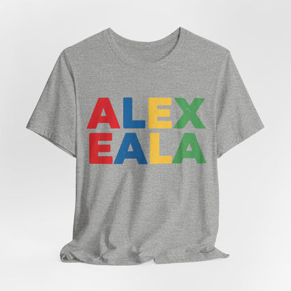 Alex Eala Colorblock Name Tee — Kids & Fans Tennis Player Tribute Shirt