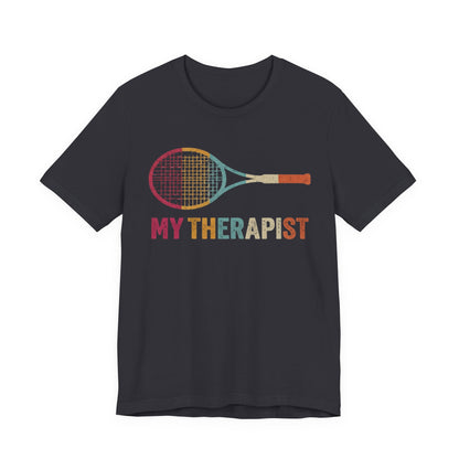 Tennis 'My Therapist' Graphic Tee — Funny Tennis Player Gift