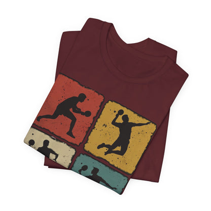 Tennis Silhouette Tee — Retro Vintage Graphic Shirt