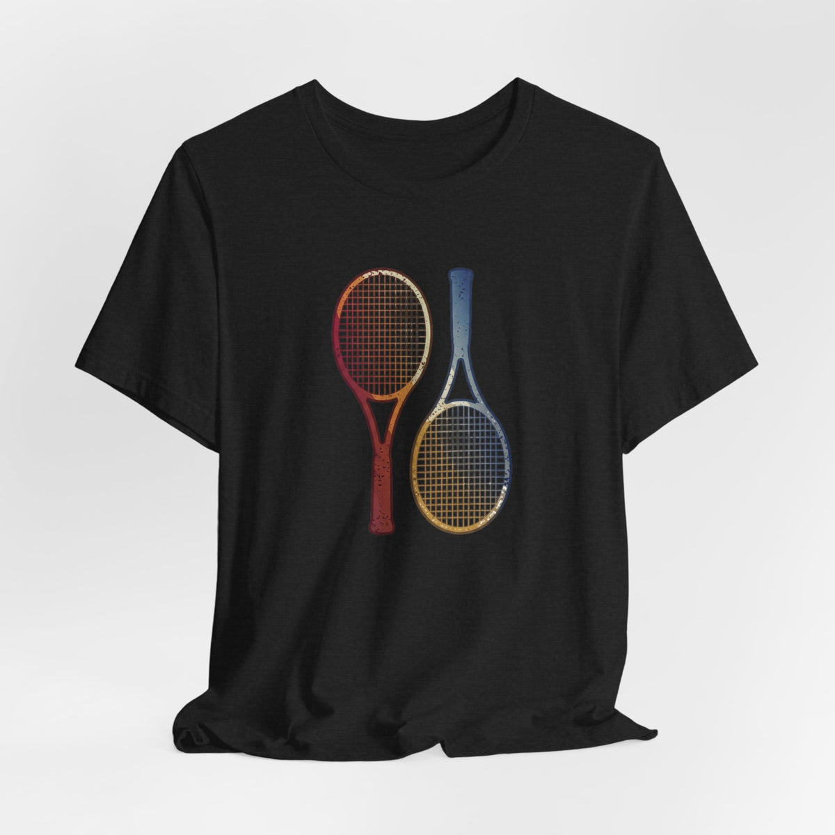 Tennis Rackets Tee — Vintage Wooden Racquets Graphic Shirt