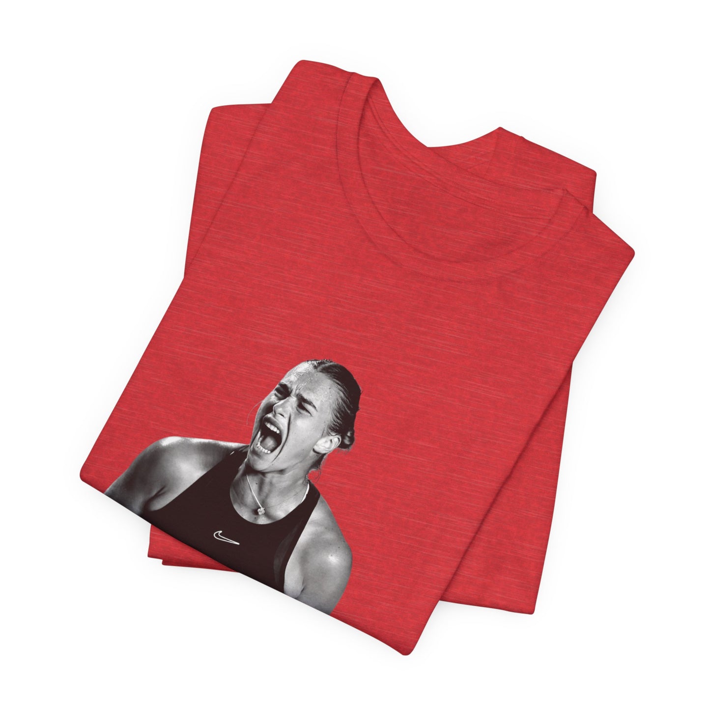 Tennis Player Sabalenka Graphic Tee — Energetic Champion Tennis T‑Shirt
