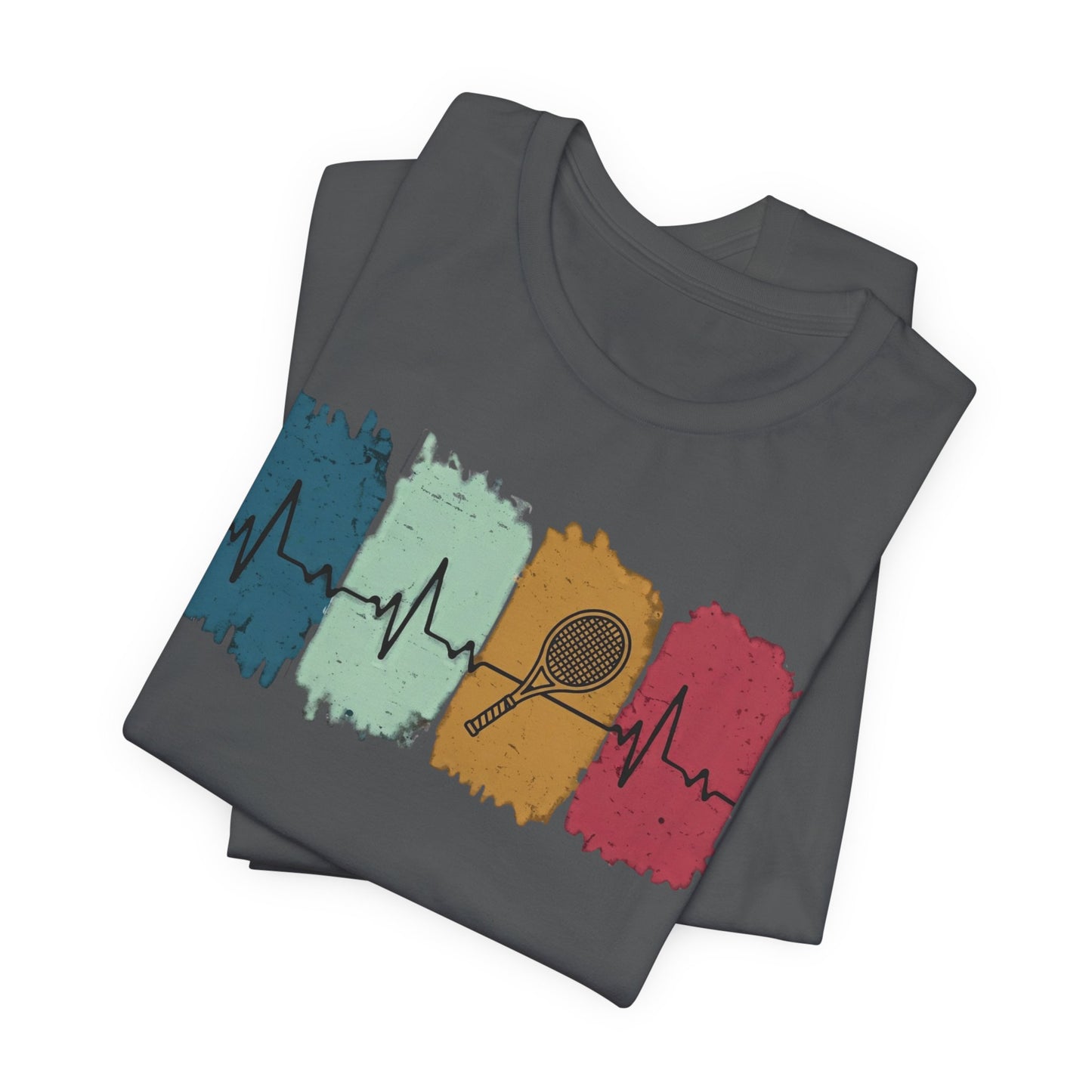 Drum Heartbeat T-Shirt – Retro Brushstroke Drumstick Heartbeat Tee