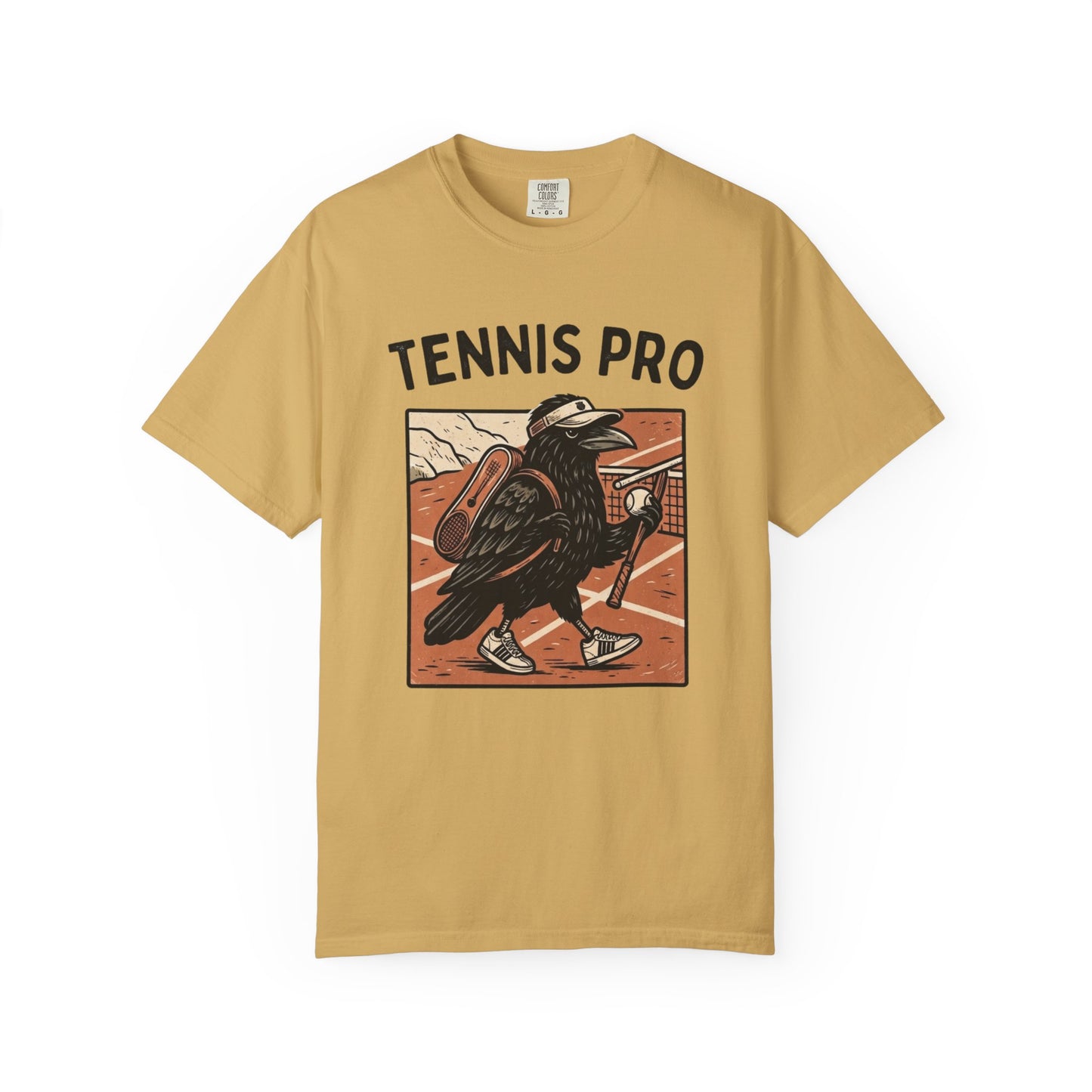 Tennis Pro T‑Shirt — Vintage Raven Tennis Graphic