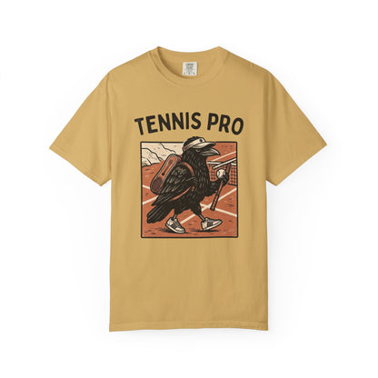 Tennis Pro T‑Shirt — Vintage Raven Tennis Graphic