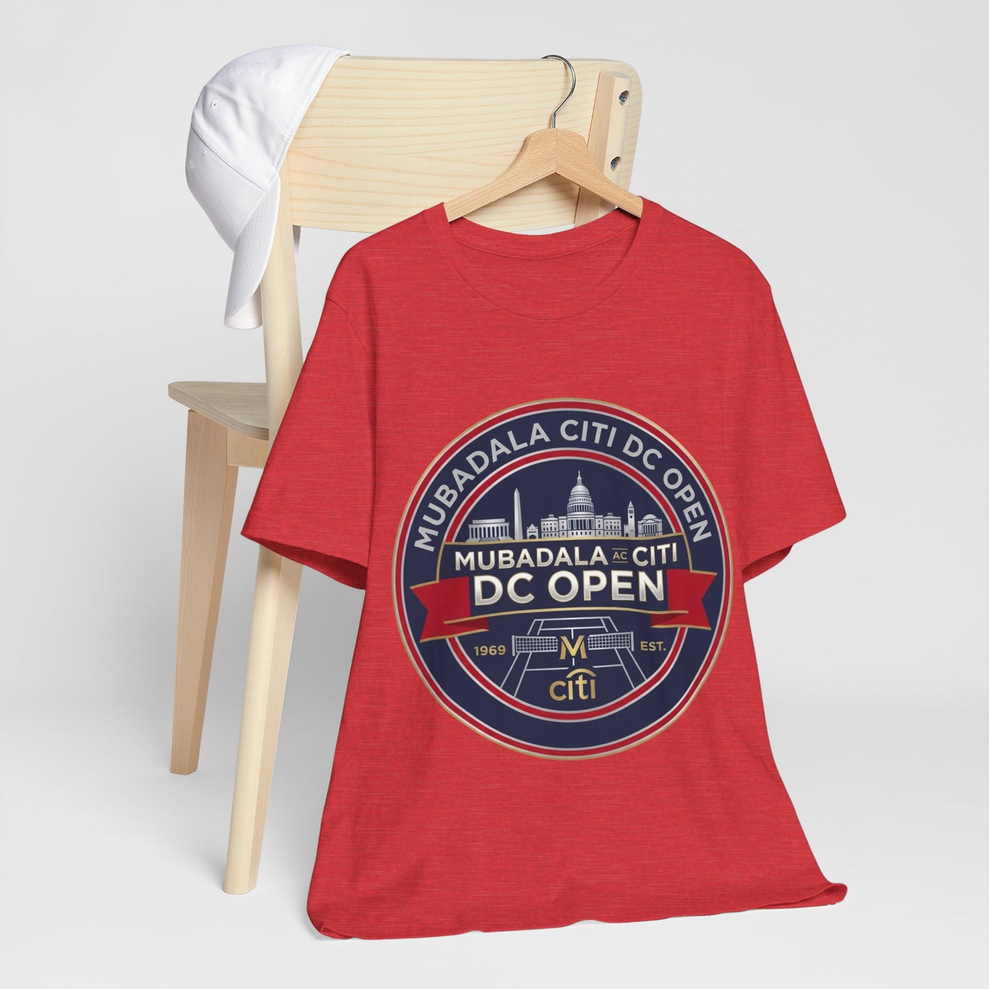 DC Open Tennis Tee — 'Mubadala Citi DC Open' Vintage Badge Shirt