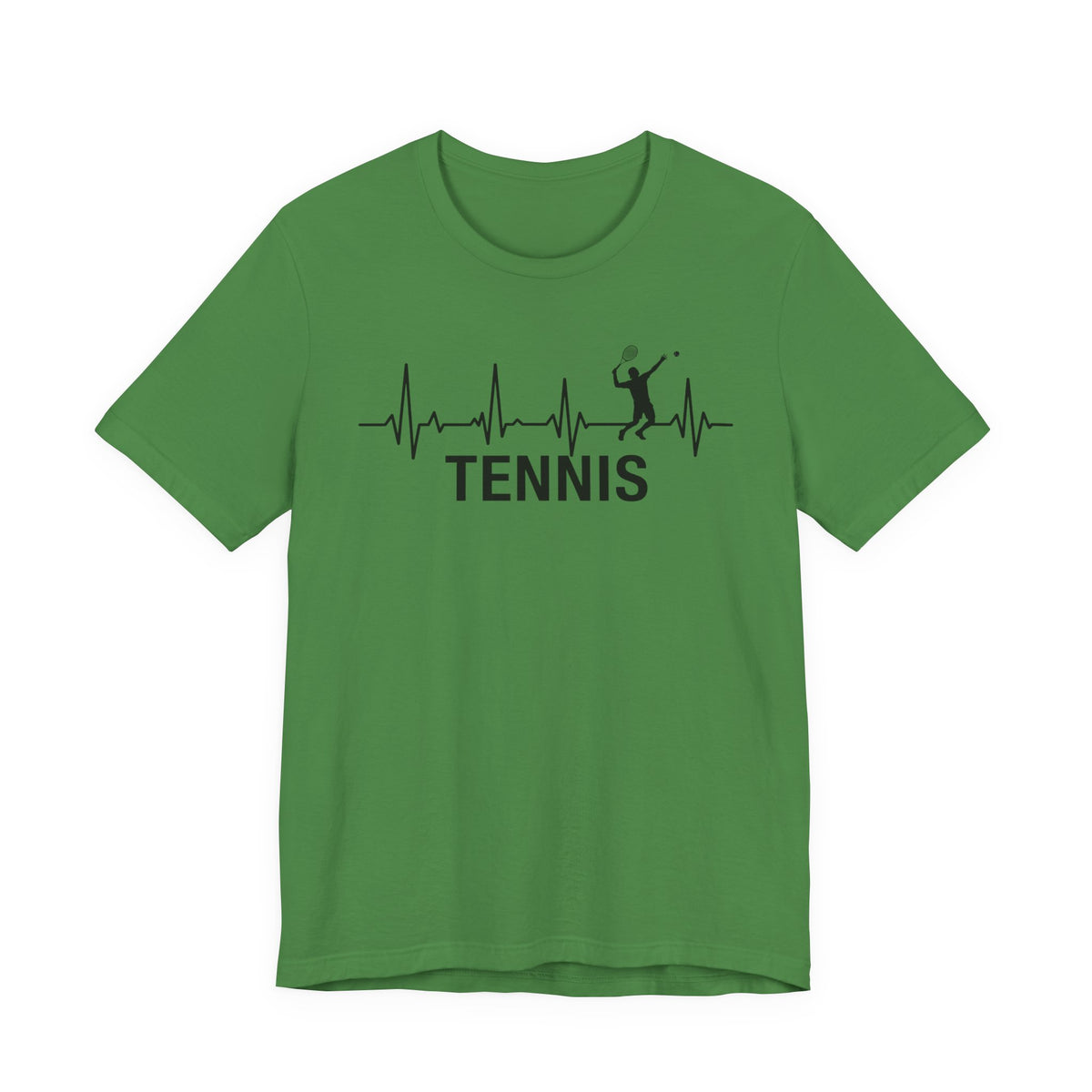 Tennis Heartbeat T‑Shirt — Tennis Player ECG Graphic Tee