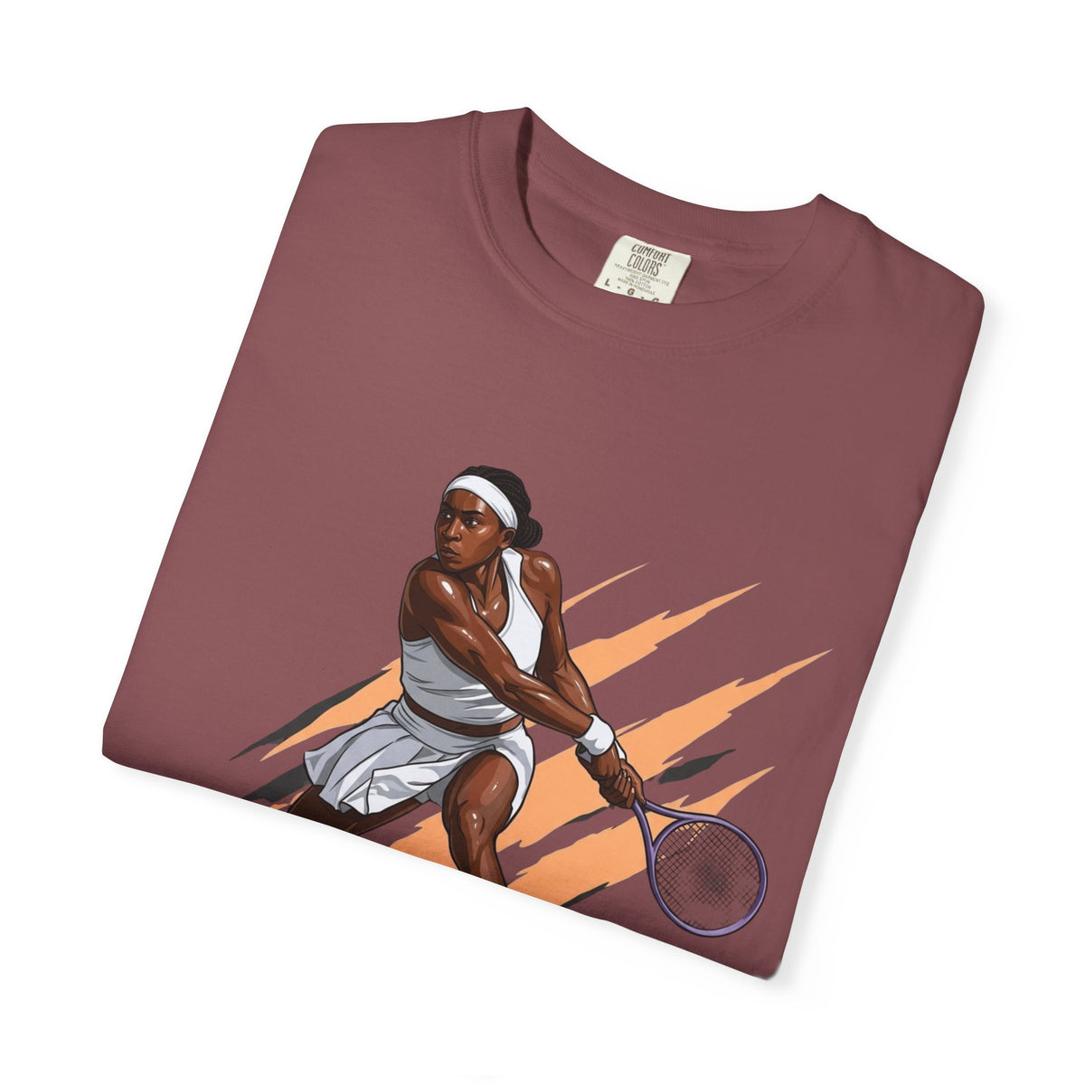 COCO GAUFF Tennis Player Graphic T-Shirt — Dynamic Women's Tennis Art Tee