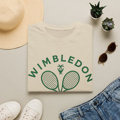 Wimbledon 2026 Tennis T‑Shirt — Vintage Rackets London Logo