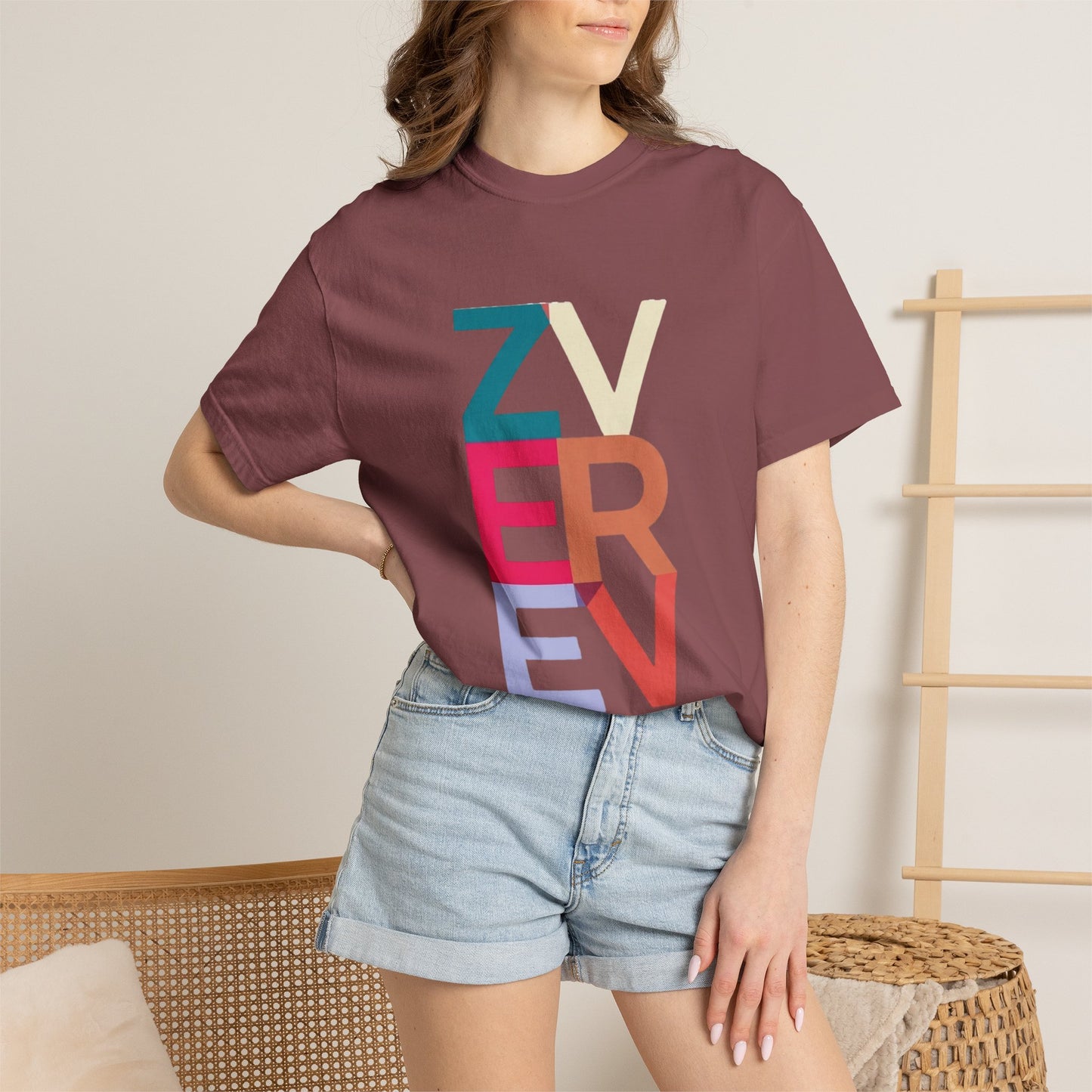ALEXANDER ZVEREV Colorblock Vertical Logo T‑Shirt