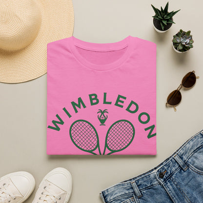 Wimbledon 2026 Tennis T‑Shirt — Vintage Rackets London Logo
