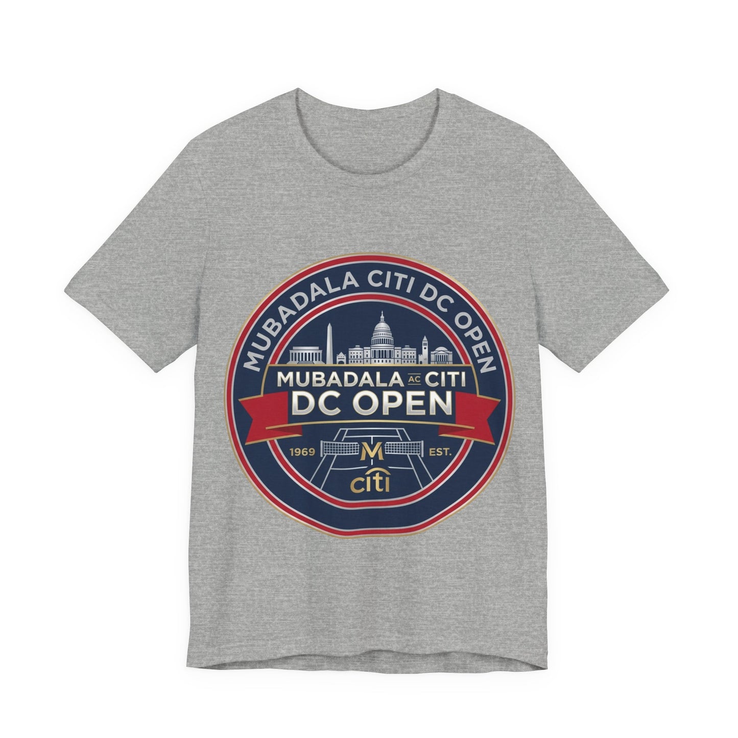 DC Open Tennis Tee — 'Mubadala Citi DC Open' Vintage Badge Shirt