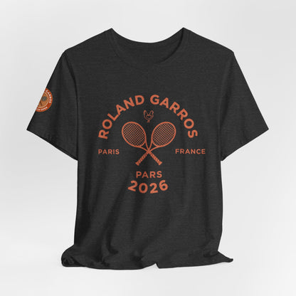 Roland Garros 2026 Tennis Tee – Paris Tournament Graphic T-Shirt