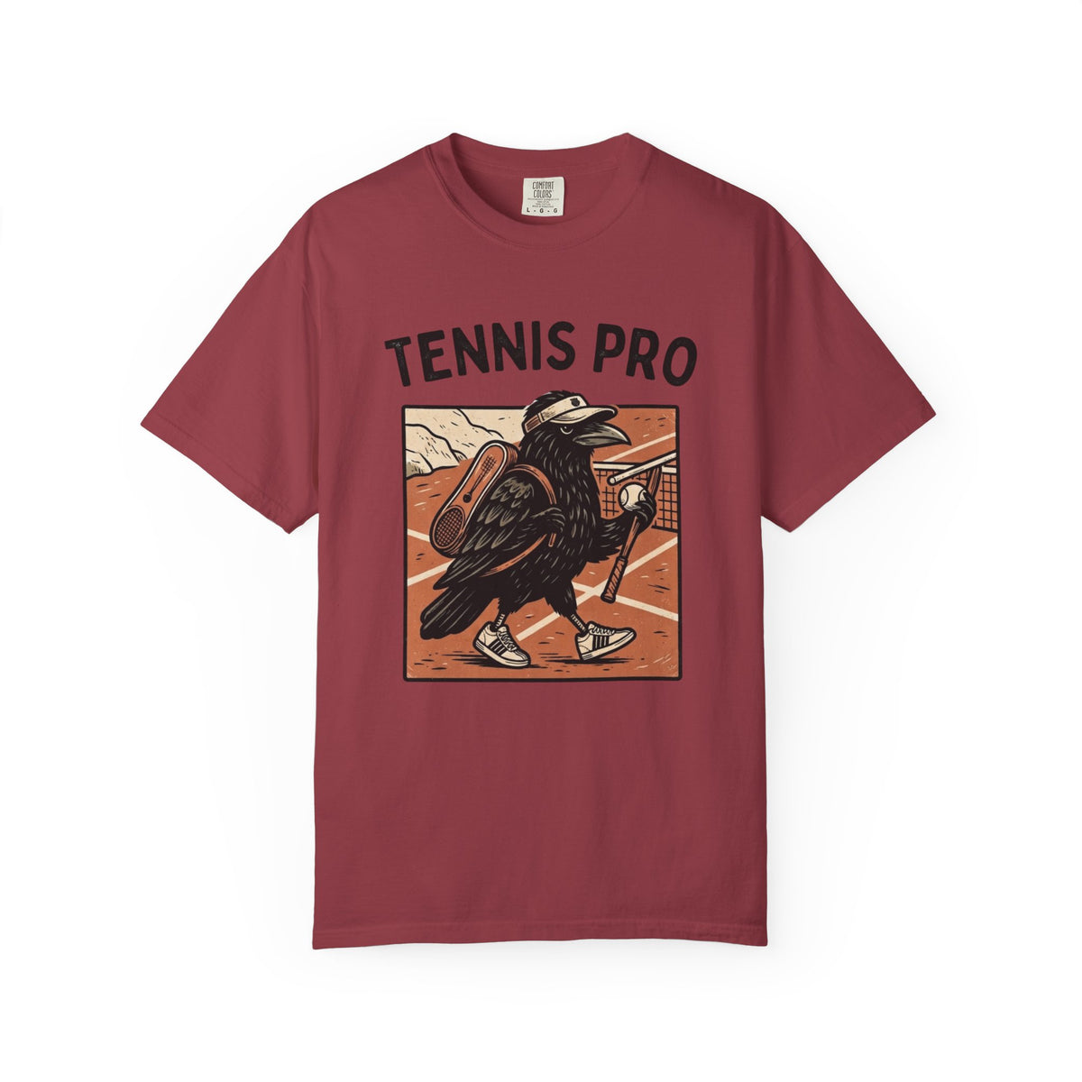Tennis Pro T‑Shirt — Vintage Raven Tennis Graphic