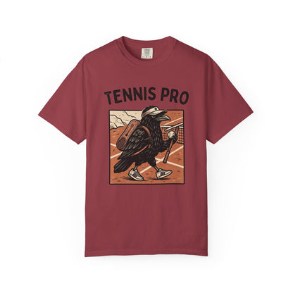 Tennis Pro T‑Shirt — Vintage Raven Tennis Graphic