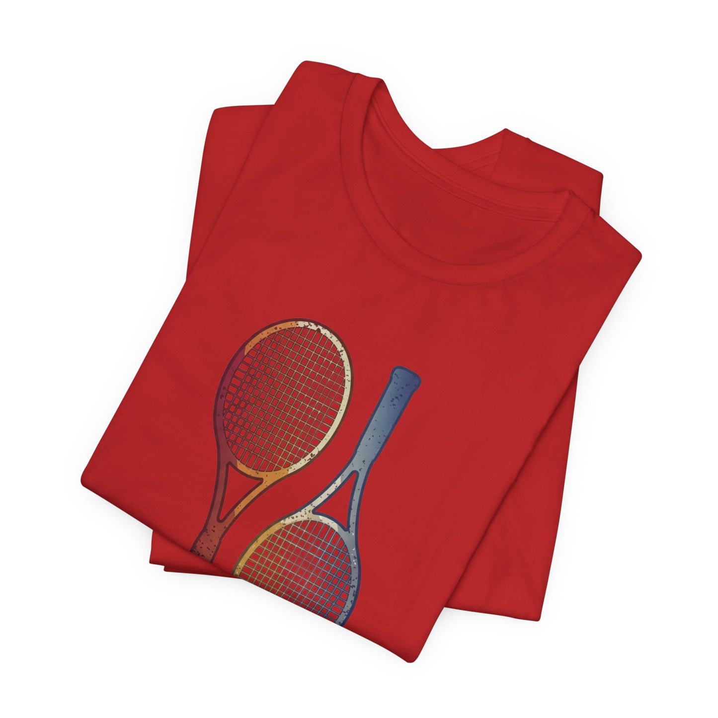 Tennis Rackets Tee — Vintage Wooden Racquets Graphic Shirt