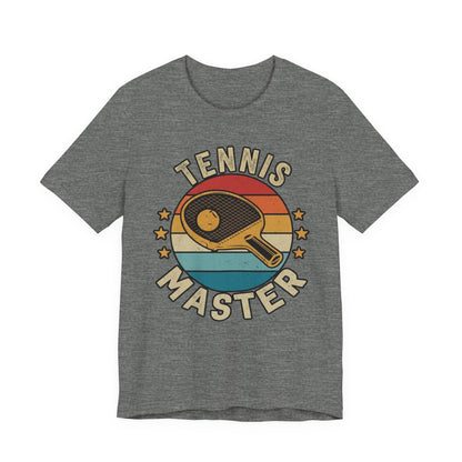 Tennis Master Tee — Retro Paddle & Ball Vintage-Style Tennis Shirt