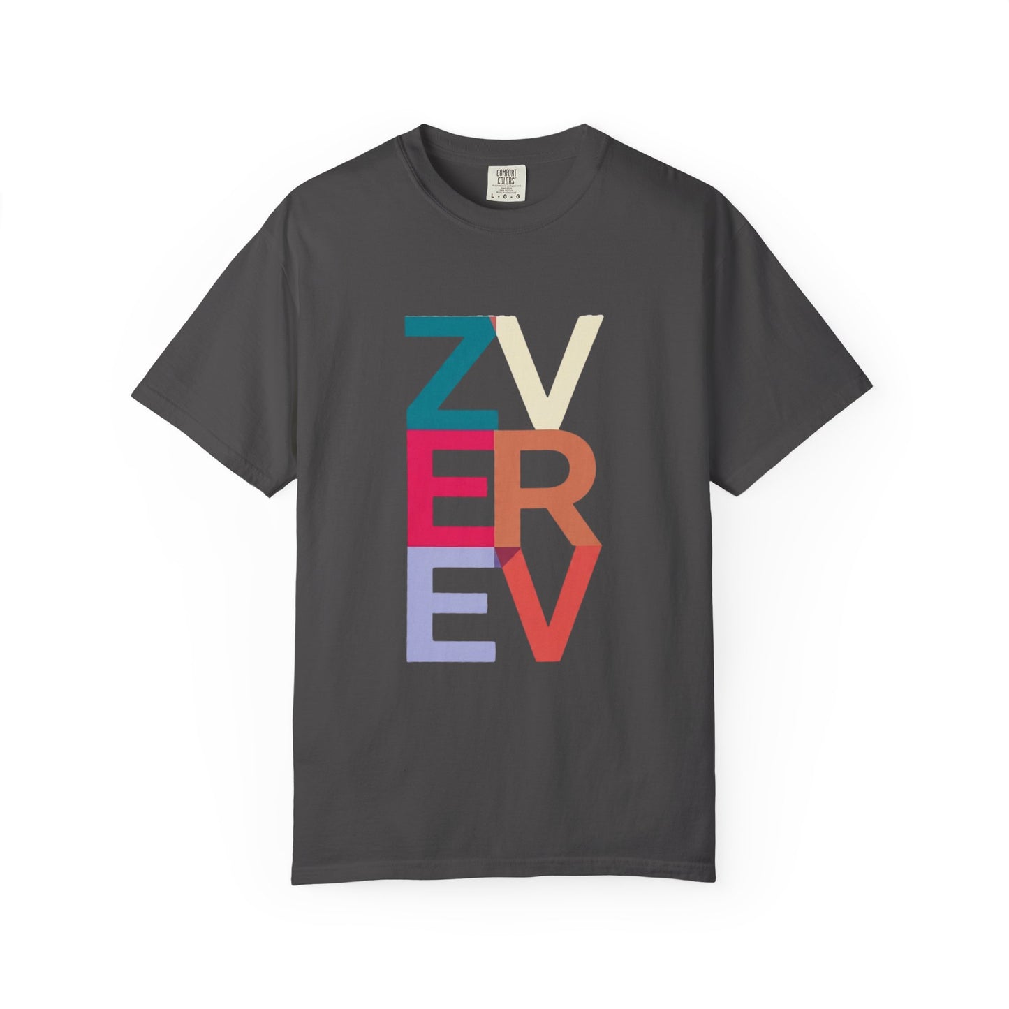 ALEXANDER ZVEREV Colorblock Vertical Logo T‑Shirt
