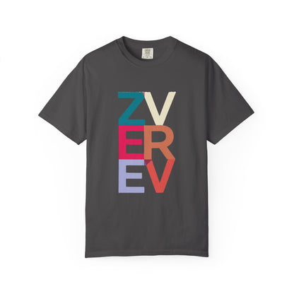 ALEXANDER ZVEREV Colorblock Vertical Logo T‑Shirt
