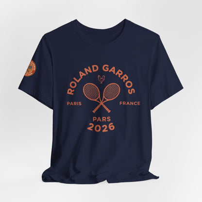 Roland Garros 2026 Tennis Tee – Paris Tournament Graphic T-Shirt