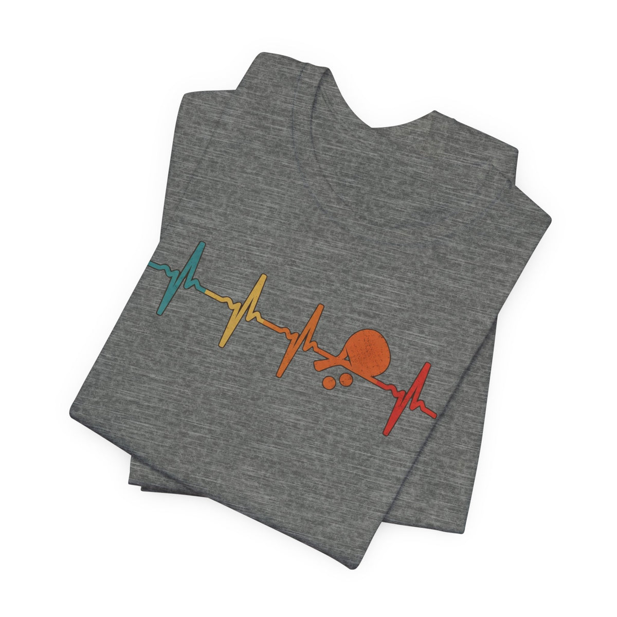 Tennis Heartbeat Tee – Retro Surfing Wave Graphic T-Shirt