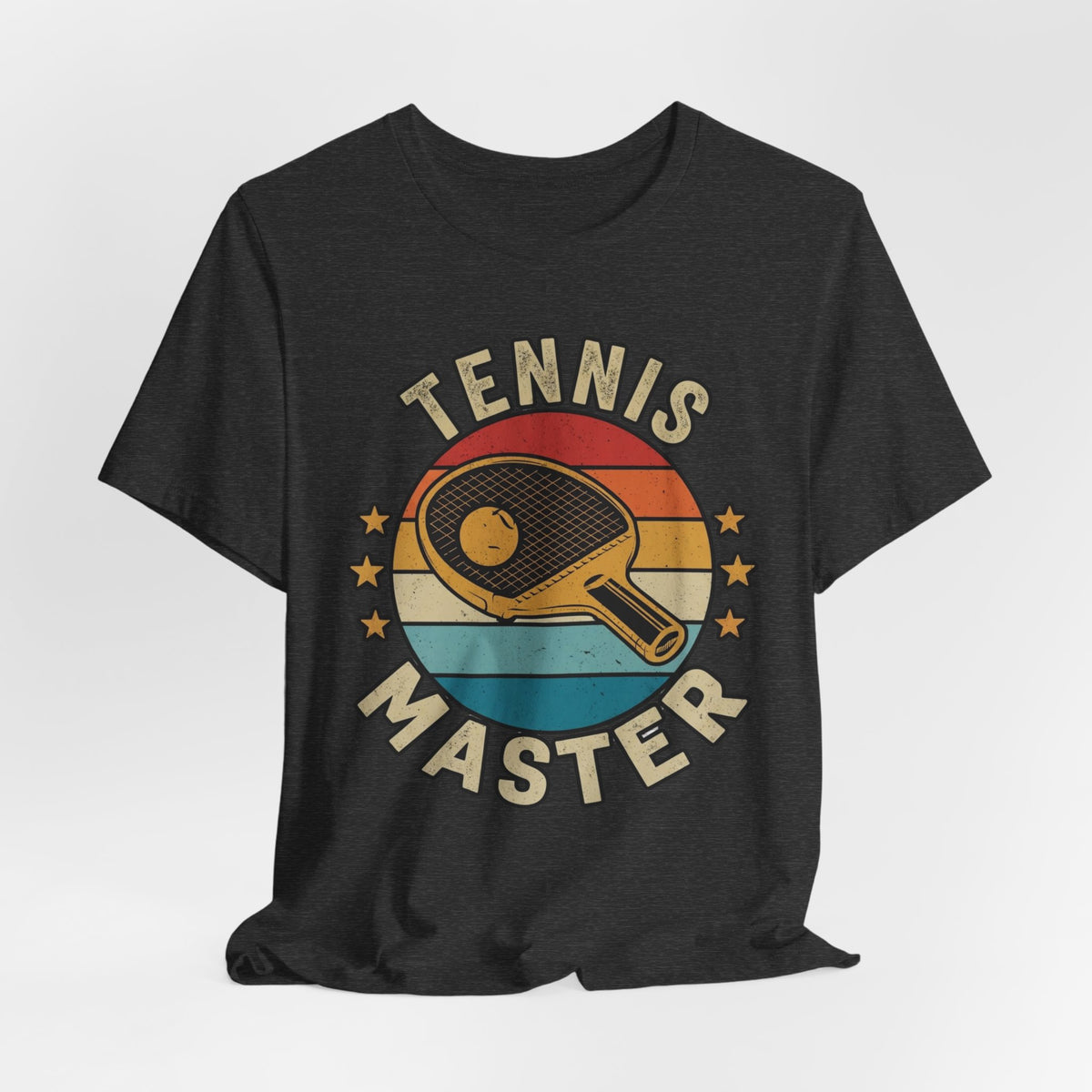 Tennis Master Tee — Retro Paddle & Ball Vintage-Style Tennis Shirt